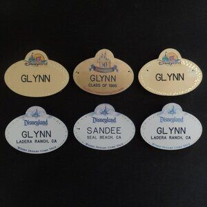 DISNEYLAND ~ CAST MEMBER ~ NAMETAG LOT ~ Early 2000’s